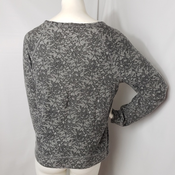 Soft Joie Sweatshirt Lace Print Gray - Picture 3 of 4